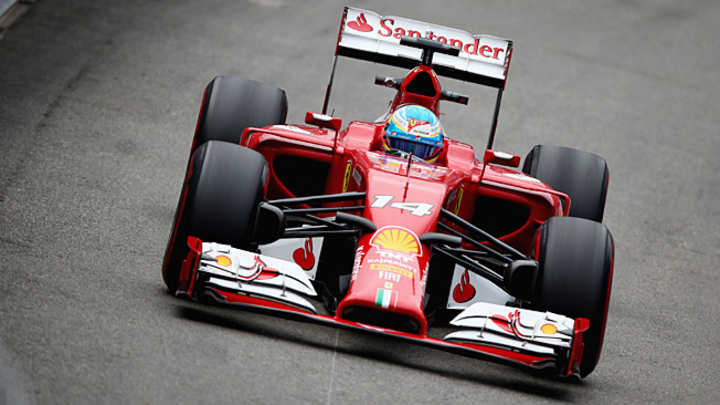 F1's Fernando Alonso fastest in second practice at Monaco GP