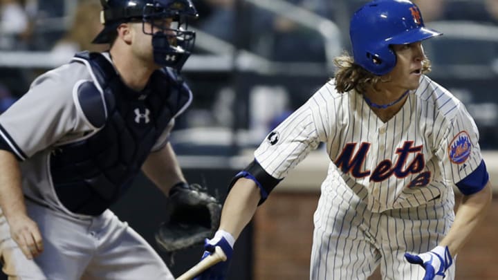 Rookie Jacob deGrom snaps hitless streak for Mets pitchers
