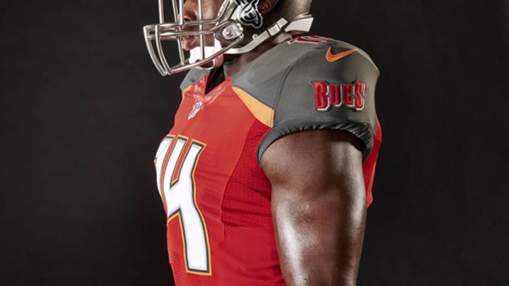 New Tampa Bay Buccaneers uniform features throwback orange, reflective chrome