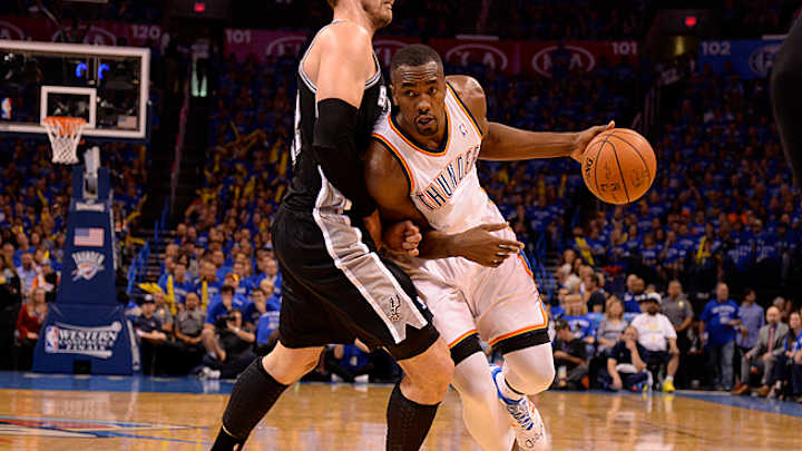Ibaka's return propels Thunder past Spurs in Game 3 romp