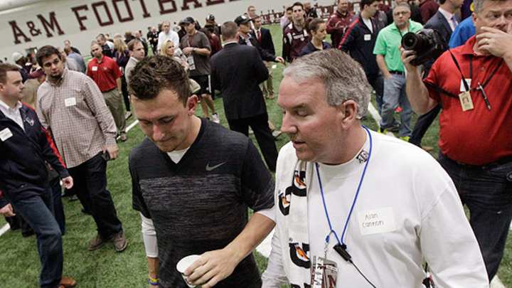Report: Mike Zimmer 'unimpressed' with Johnny Manziel's 'sideshow' pro day