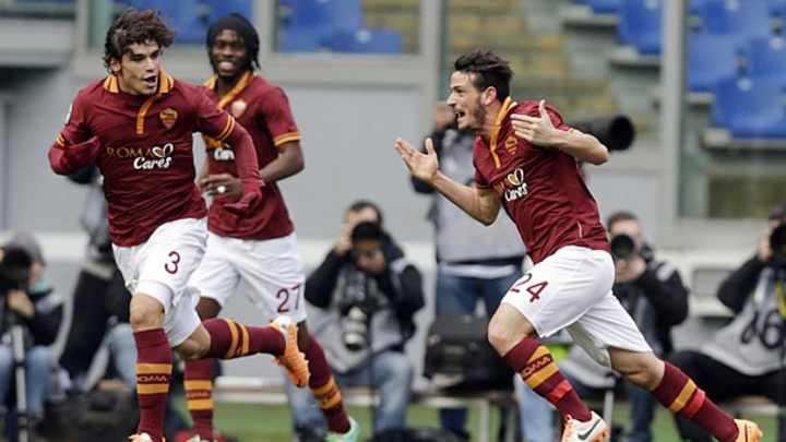 Alessandro Florenzi can not believe the goal he just scored Alessandro Florenzi can not believe the goal he just scored