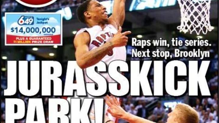 Toronto Sun Strikes Back at New York Daily News with 'Jurasskick Park' Headline