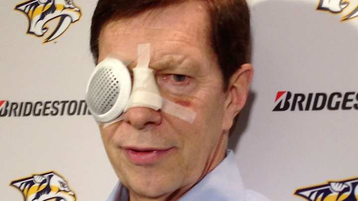 US GM: No sight in right eye after hit by puck