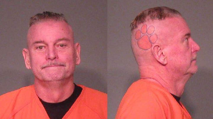 South Carolina Mug Shot Features Awful Clemson Tigers Head Tattoo
