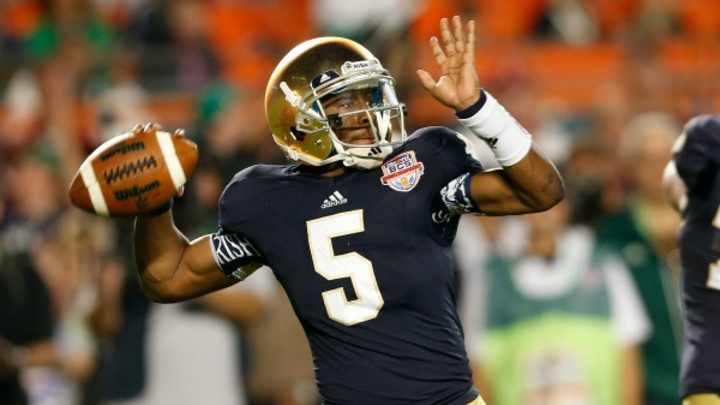 Notre Dame quarterback Everett Golson returns to team