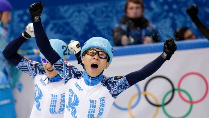 Russia's Viktor Ahn wins gold in short-track speed skating Russia's Viktor Ahn wins gold in short-track speed skating