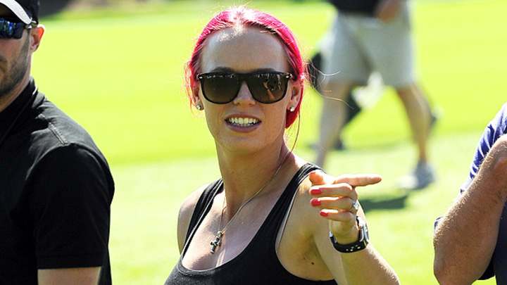 Photos: Caroline Wozniacki watches Rory McIlroy at the Masters Photos: Caroline Wozniacki watches Rory McIlroy at the Masters