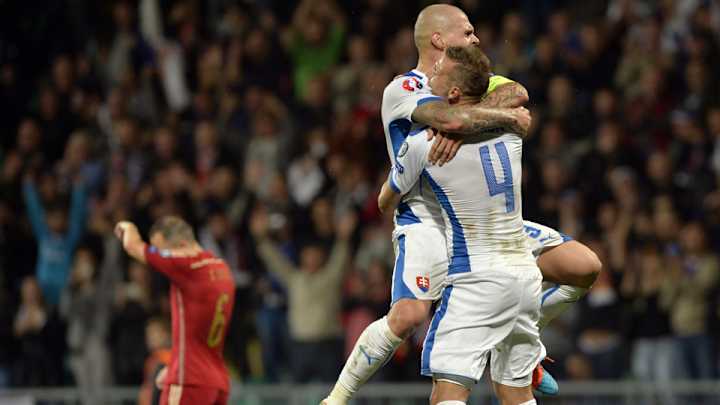 Slovakia stuns Spain in Euro 2016 qualifying; Stoch scores late winner Slovakia stuns Spain in Euro 2016 qualifying; Stoch scores late winner