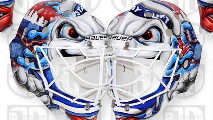 Rangers goalie Cam Talbot debuts new Ghostbusters mask