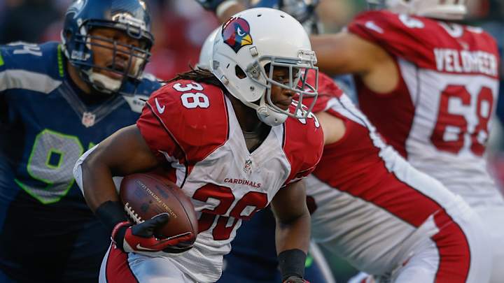 Cardinals RB Andre Ellington left game against Falcons with hip injury