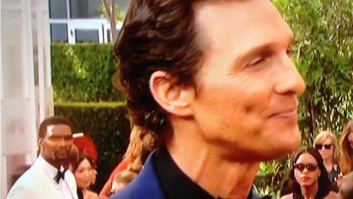 Heat's Chris Bosh photobombs Matthew McConaughey at the Emmys Heat's Chris Bosh photobombs Matthew McConaughey at the Emmys