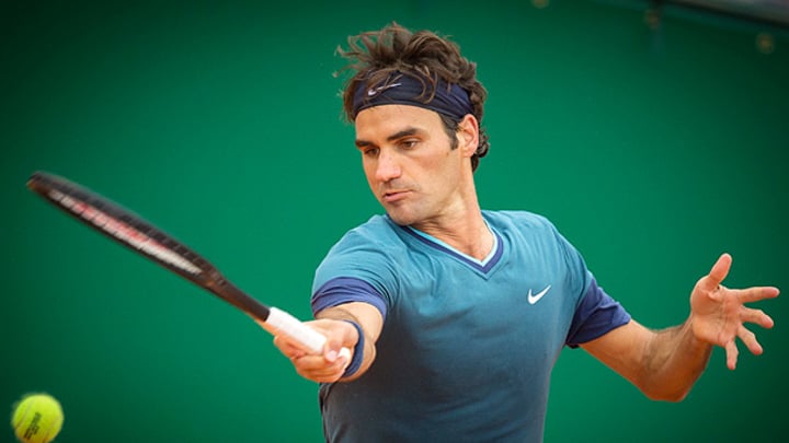 Roger Federer playing in Italian Open Roger Federer playing in Italian Open