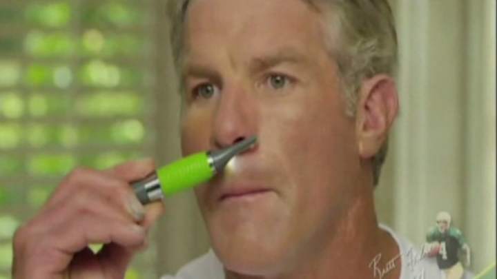 Brett Favre is the spokesman for a nose hair trimmer now