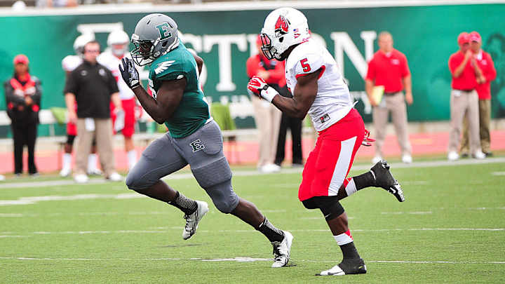 Eastern Michigan installling gray field turf at Rynearson Stadium