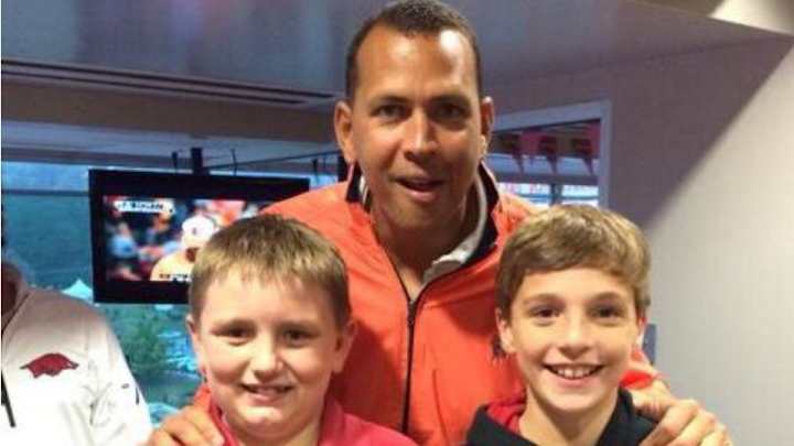 Alex Rodriguez tailgate tour continues at Alabama-Arkansas game