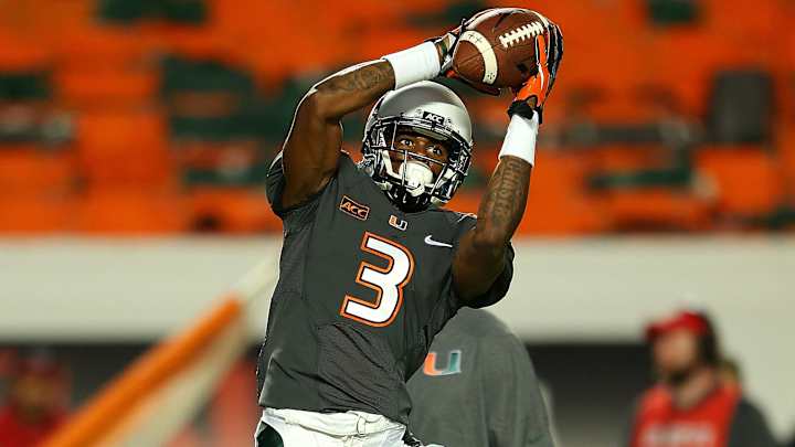 Miami receivers Stacy Coley, Rashawn Scott out against Arkansas State