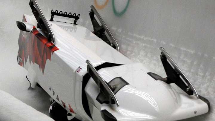 Canada-3 sled crashes in 4-man bobsled at Olympics