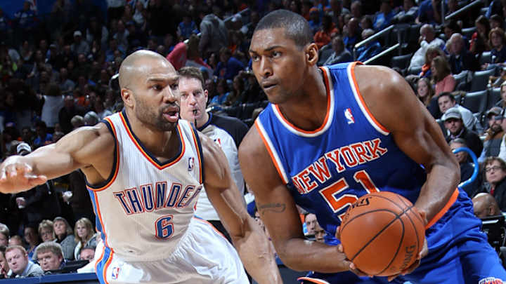 Source: Knicks to buy out Metta World Peace, Beno Udrih