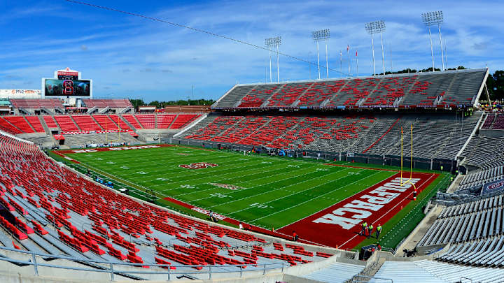 N.C. State to wear helmet with wolf logo vs. Boston College N.C. State to wear helmet with wolf logo vs. Boston College