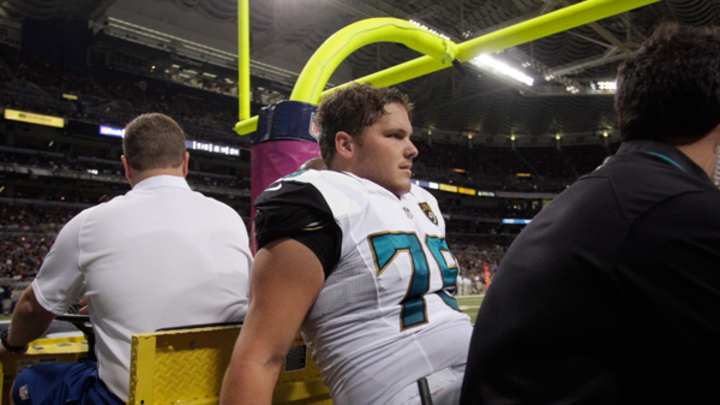 Jaguars' Luke Joeckel looking to move past broken ankle