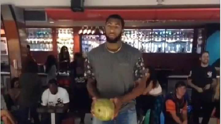 Andre Drummond is having some trouble bowling