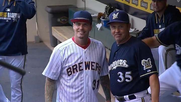 Bryce Harper angers Braves fans after dragging his foot across their logo