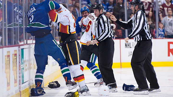 Top Line: Flames hold fight club; players told to embellish; more