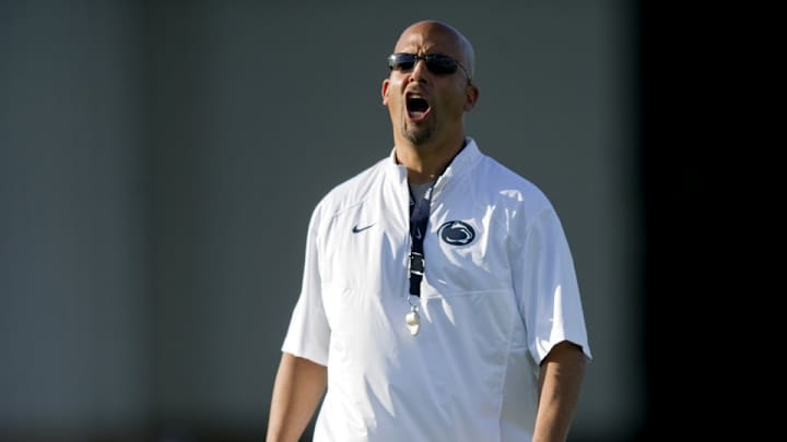 Penn State coach James Franklin is on top of players' tweets