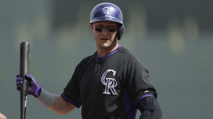 Rockies'Tulowitzki hit by pitch on left leg, leaves game Rockies'Tulowitzki hit by pitch on left leg, leaves game