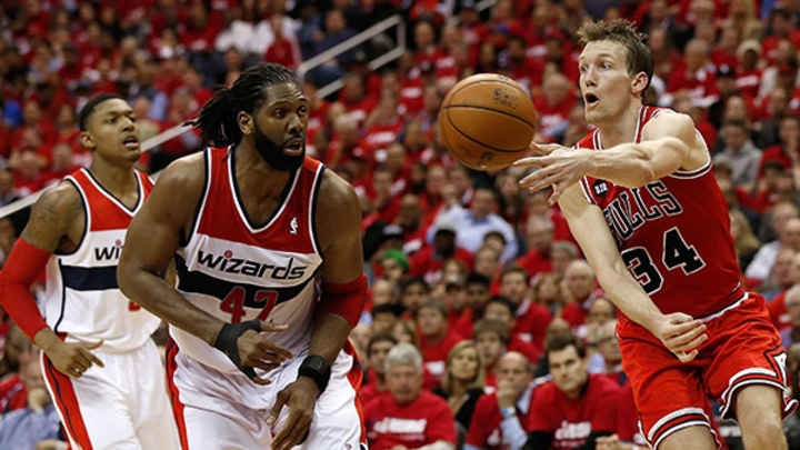 Three-Pointers: Bulls come to life, trim Wizards' lead to 2-1 in testy clash Three-Pointers: Bulls come to life, trim Wizards' lead to 2-1 in testy clash