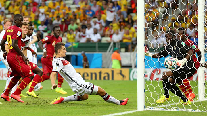 Miroslav Klose ties Brazil's Ronaldo for most World Cup goals in history
