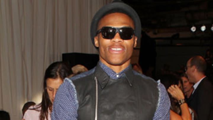 Photos: Thunder's Russell Westbrook eats up New York Fashion Week