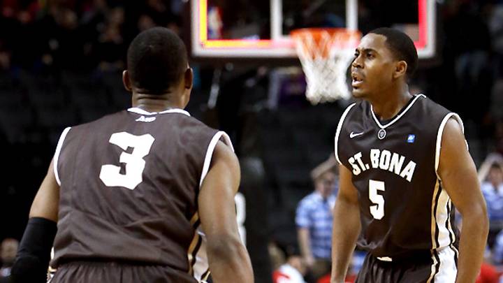 Video: St. Bonaventure shocks Saint Louis on Jordan Gathers buzzer-beater Video: St. Bonaventure shocks Saint Louis on Jordan Gathers buzzer-beater