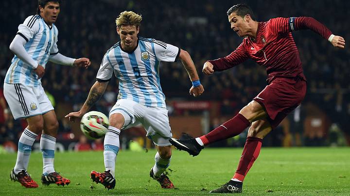 Stoppage-time winner sends Portugal over Argentina at Old Trafford Stoppage-time winner sends Portugal over Argentina at Old Trafford