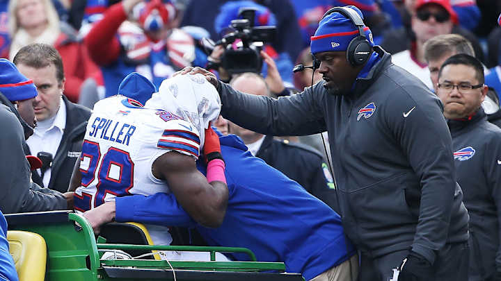 Injury Watch: Bills' RB depth takes shot as Jackson, Spiller go down