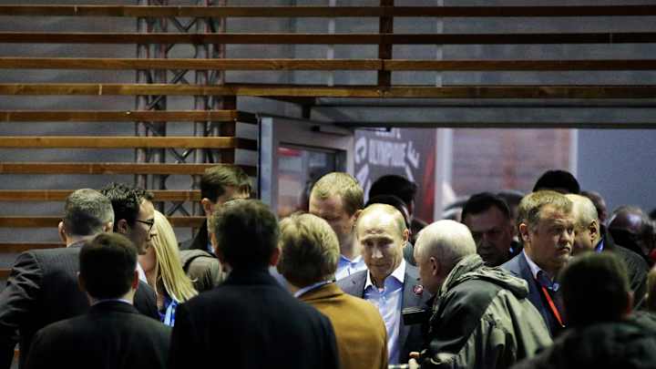 Guess who dropped by USA House? Vladimir Putin Guess who dropped by USA House? Vladimir Putin