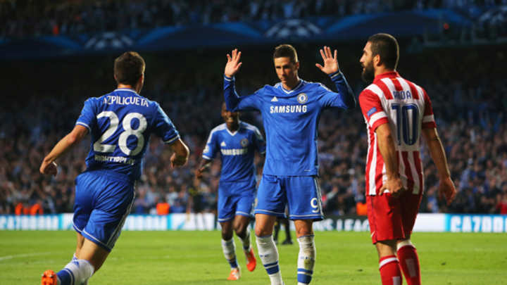Watch: Chelsea's Fernando Torres scores vs. former team Atletico, won't celebrate
