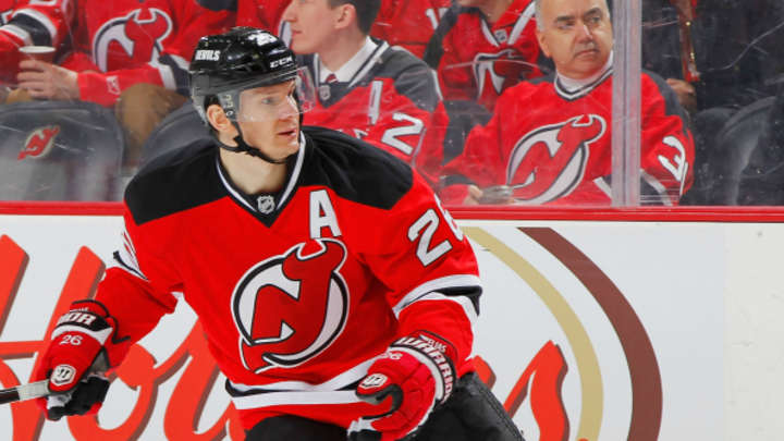 Devils' Patrik Elias leaves game after hard hit into stanchion from Capitals' Tom Wilson Devils' Patrik Elias leaves game after hard hit into stanchion from Capitals' Tom Wilson