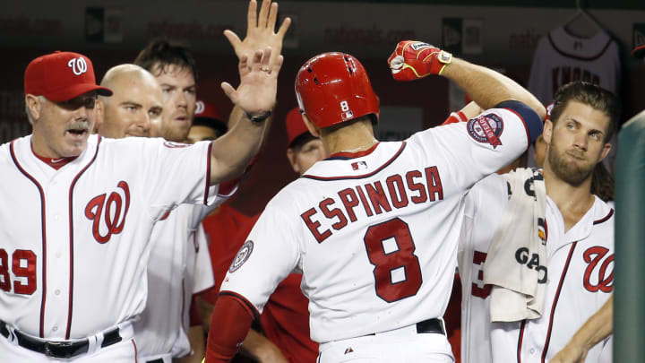 Suarez's homer breaks deadlock, Reds beat Nationals 3-2 Suarez's homer breaks deadlock, Reds beat Nationals 3-2