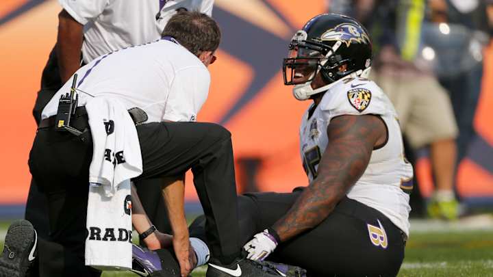 Ravens looking to fill void left by Terrell Suggs' injury Ravens looking to fill void left by Terrell Suggs' injury