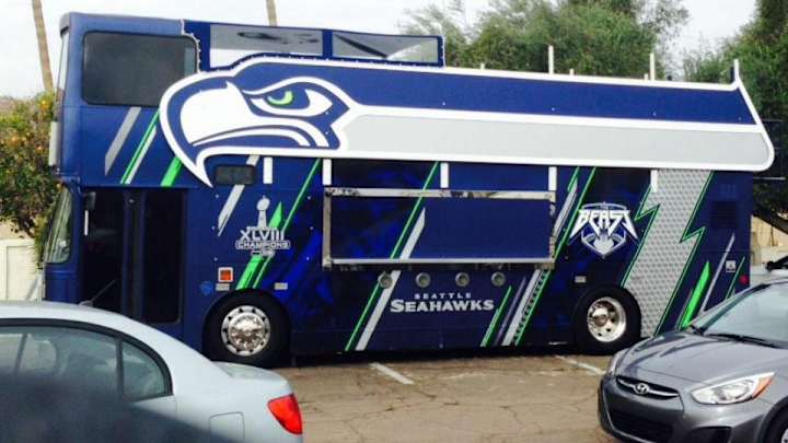 Check out this Seahawks superfan's tailgating bus Check out this Seahawks superfan's tailgating bus