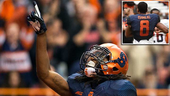 Syracuse misspells WR Steve Ishmael's name on jersey