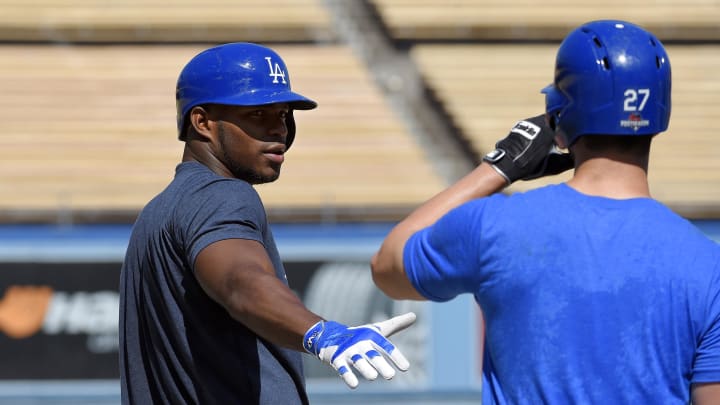 Puig says he's on Dodgers' playoff roster for NLDS