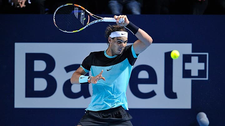 Rafael Nadal rallies from brink to beat Lukas Rosol at Swiss Indoors
