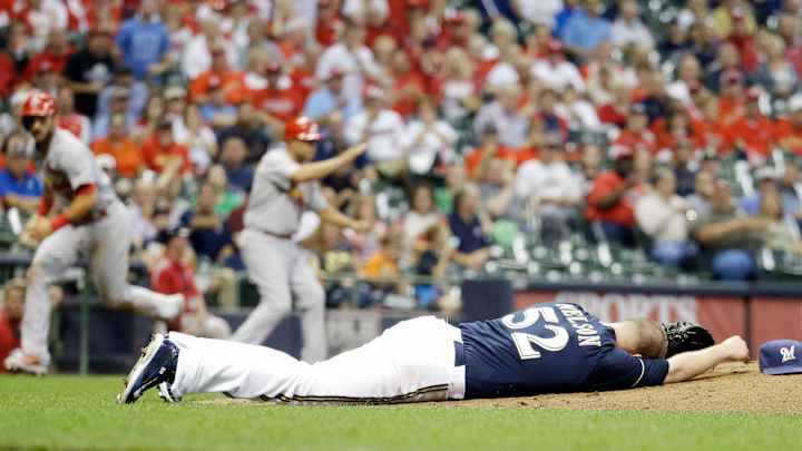 Brewers pitcher Nelson still in hospital after liner to head