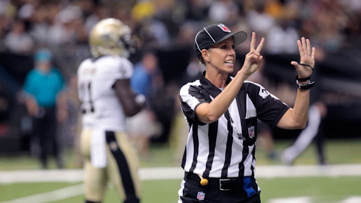 NFL's first full-time female official low-key as debut nears NFL's first full-time female official low-key as debut nears
