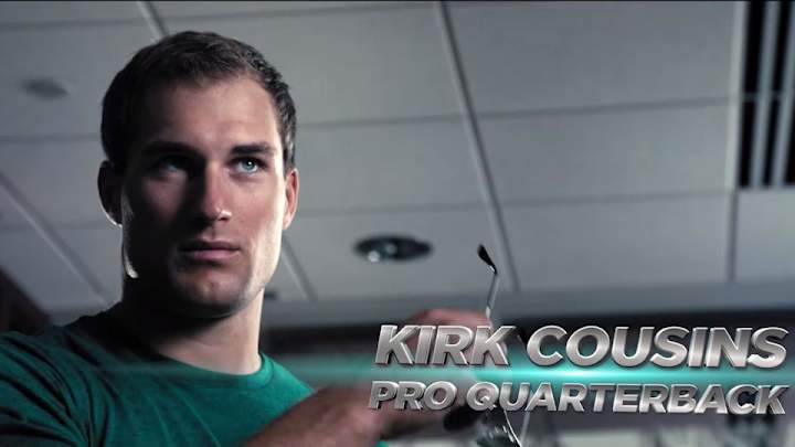Watch: Kirk Cousins stars in bank commercial in Michigan