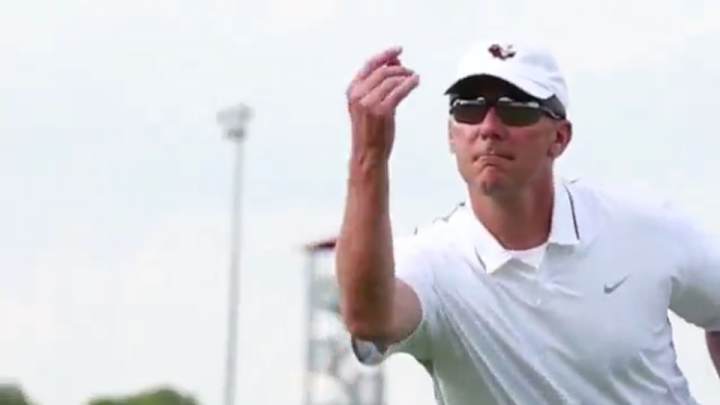 Watch: Urban Meyer, Ohio State football play a game of softball