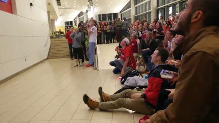 North Carolina State fans went crazy after Beejay Anya's buzzer-beater